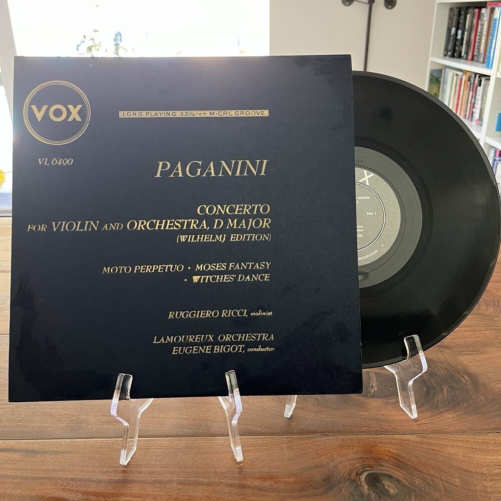 Paganini Concerto For Violin and Orchestra in D Major Vinyl LP VOX VL 6490